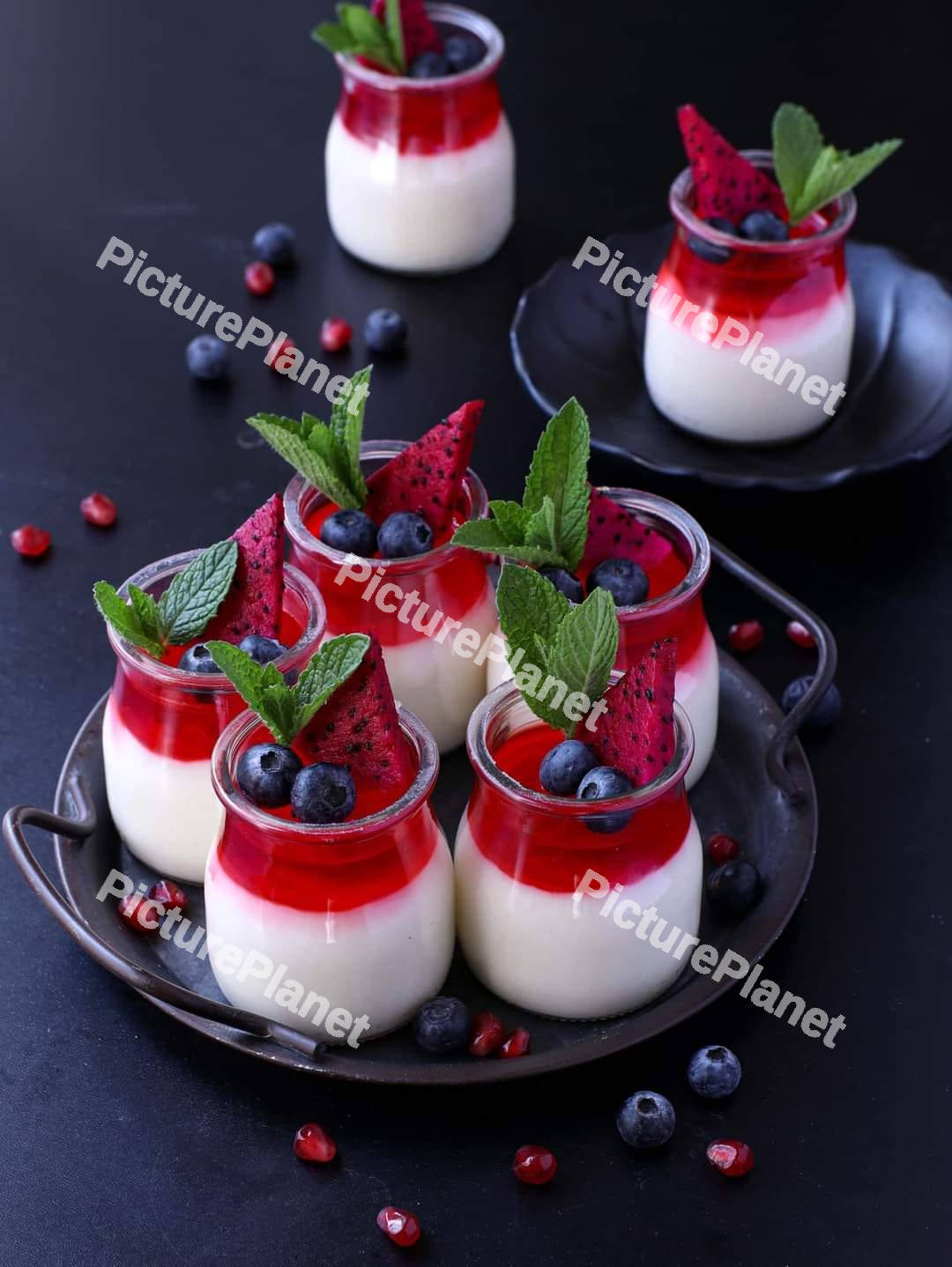 Tasty fruit desert